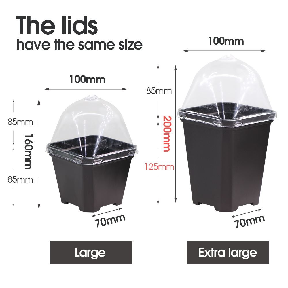 Vasos de plantador pretos resi - Smart Garden Domes avaliação e preço